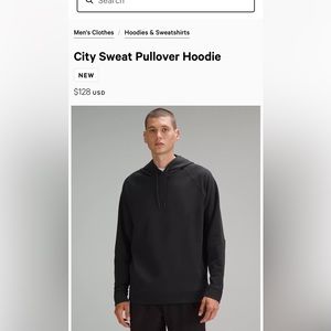 BNWT Lululemon City Sweat Pullover Hoodie sz M